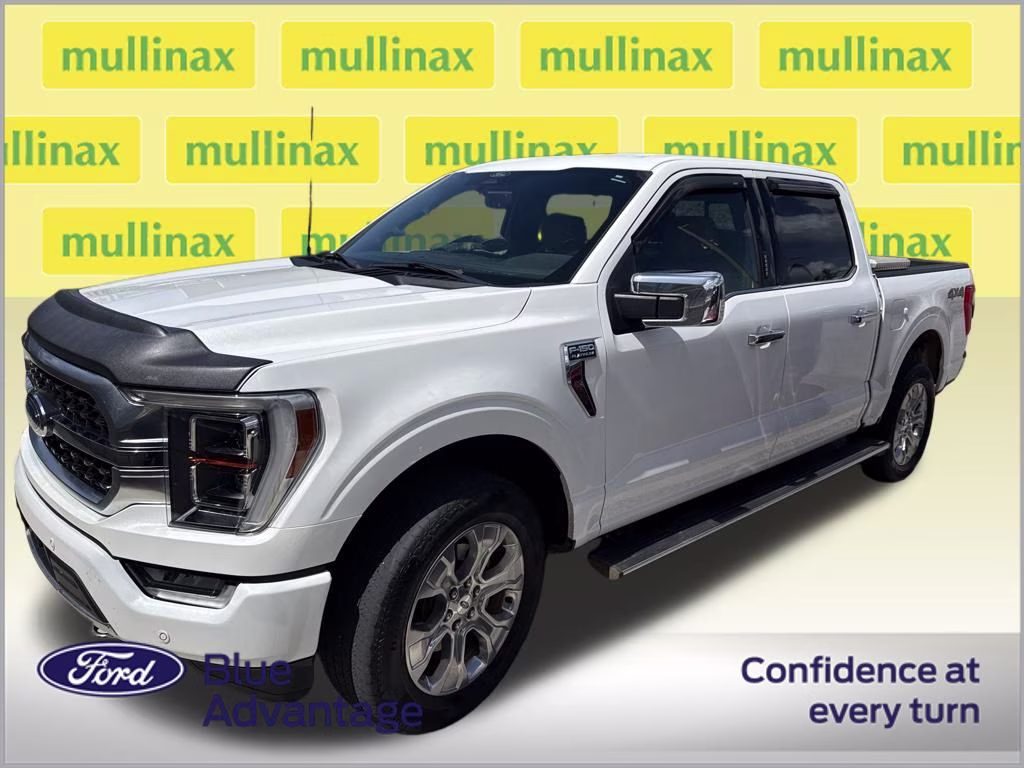 2022 Star White Metallic Tri-Coat Ford F-150 Platinum 4X4 Truck