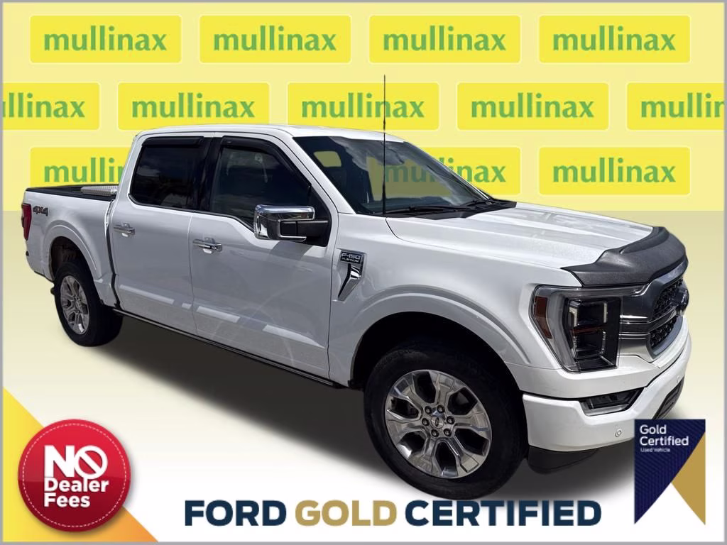 2022 Star White Metallic Tri-Coat Ford F-150 Platinum 4X4 Truck