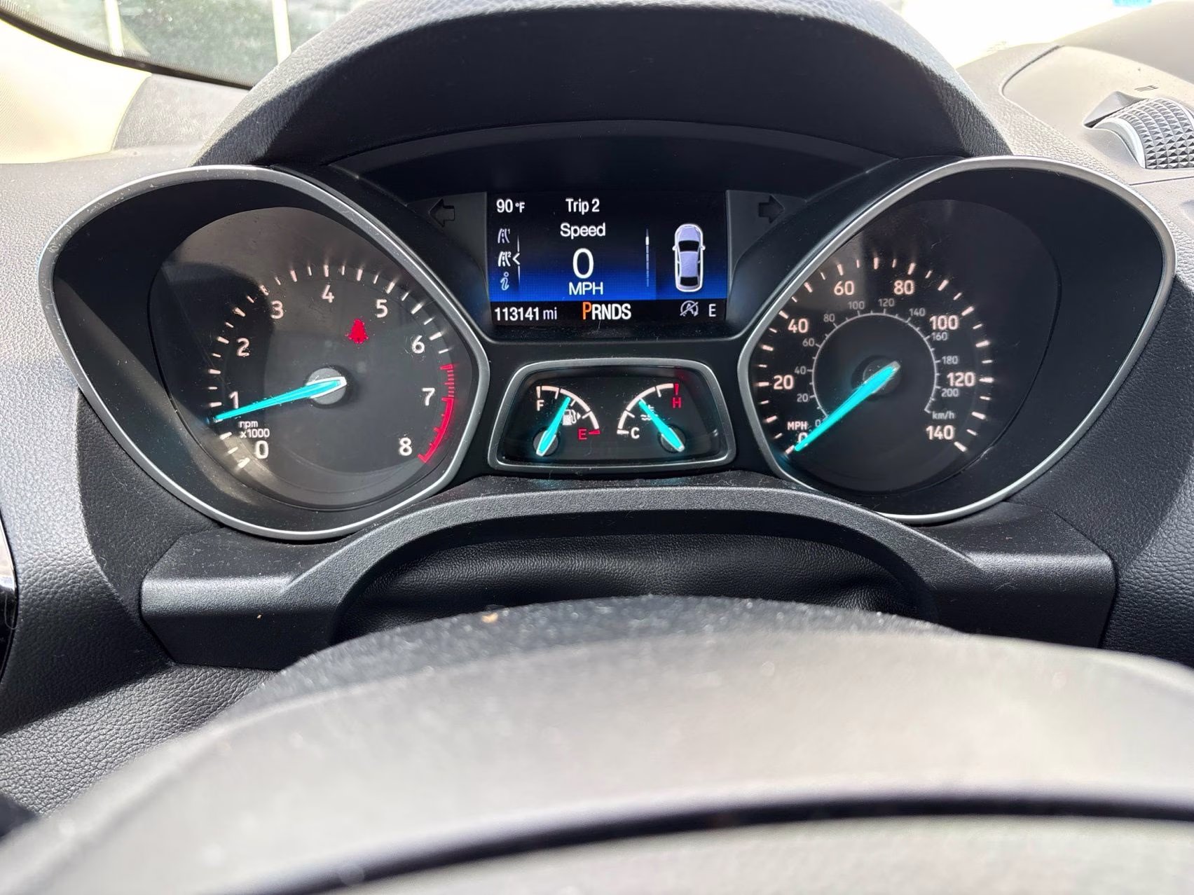 2017 White Gold Ford Escape Titanium 4X4 SUV