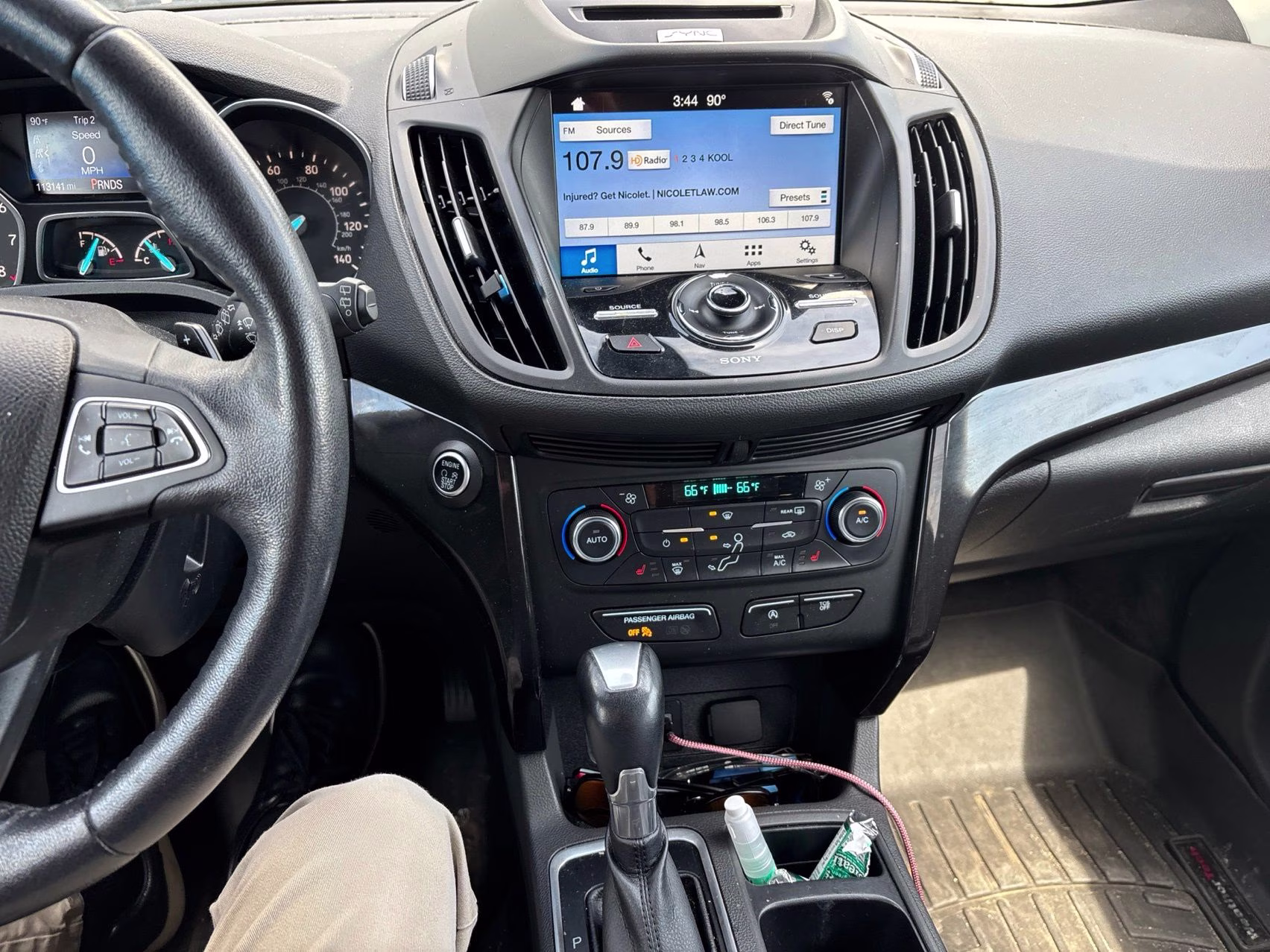 2017 White Gold Ford Escape Titanium 4X4 SUV