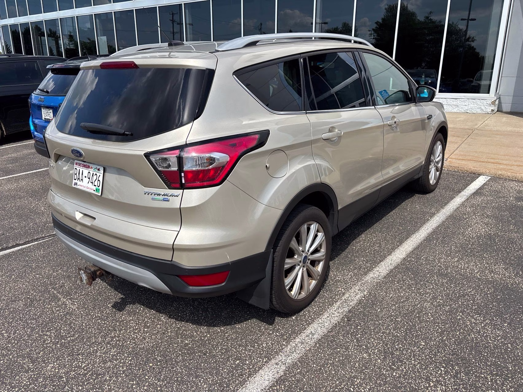 2017 White Gold Ford Escape Titanium 4X4 SUV