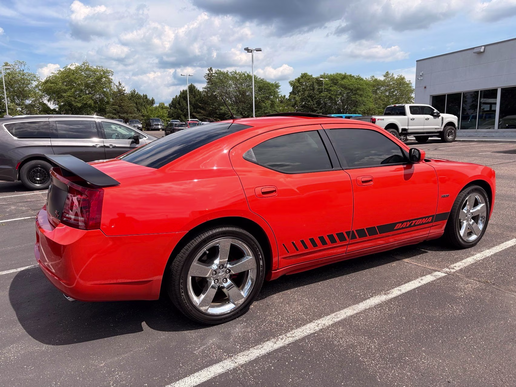 2008 Hemi Orange Pearl Coat Dodge Charger R/T RWD Sedan