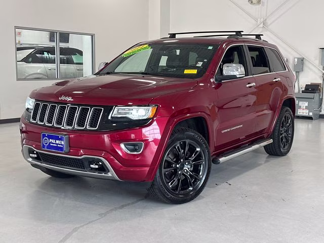 2014 Deep Cherry Red Crystal Pearlcoat Jeep Grand Cherokee Overland 4X4 SUV
