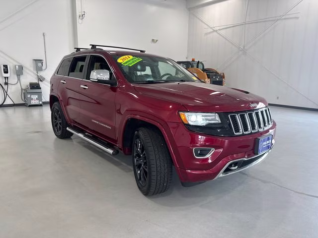 2014 Deep Cherry Red Crystal Pearlcoat Jeep Grand Cherokee Overland 4X4 SUV