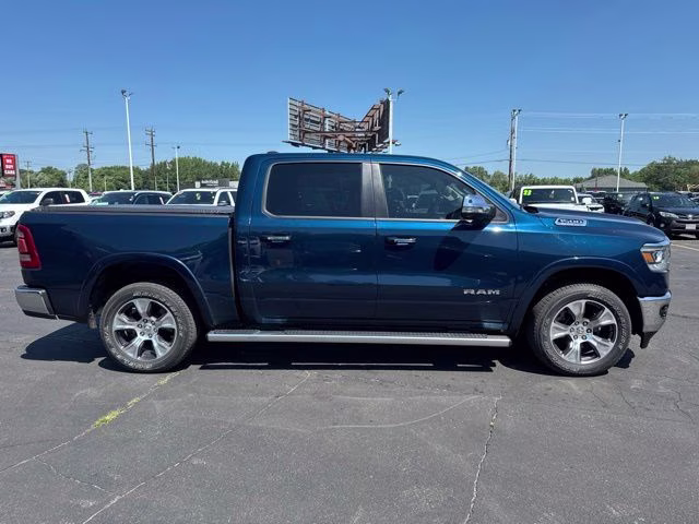 2022 Patriot Blue Pearlcoat Ram 1500 Laramie 4X4 Truck