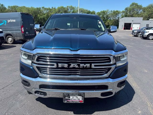 2022 Patriot Blue Pearlcoat Ram 1500 Laramie 4X4 Truck