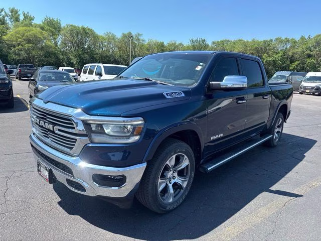 2022 Patriot Blue Pearlcoat Ram 1500 Laramie 4X4 Truck