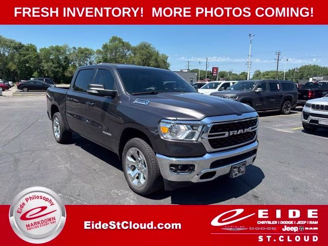 2022 Granite Crystal Metallic Clearcoat Ram 1500 Big Horn 4X4 Truck