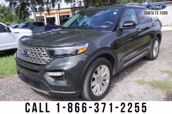 2022 Green Ford Explorer Limited RWD SUV