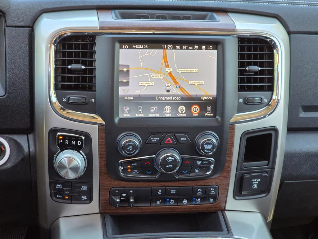 2016 Brilliant Black Crystal Pearlcoat Ram 1500 Laramie 4X4 Truck