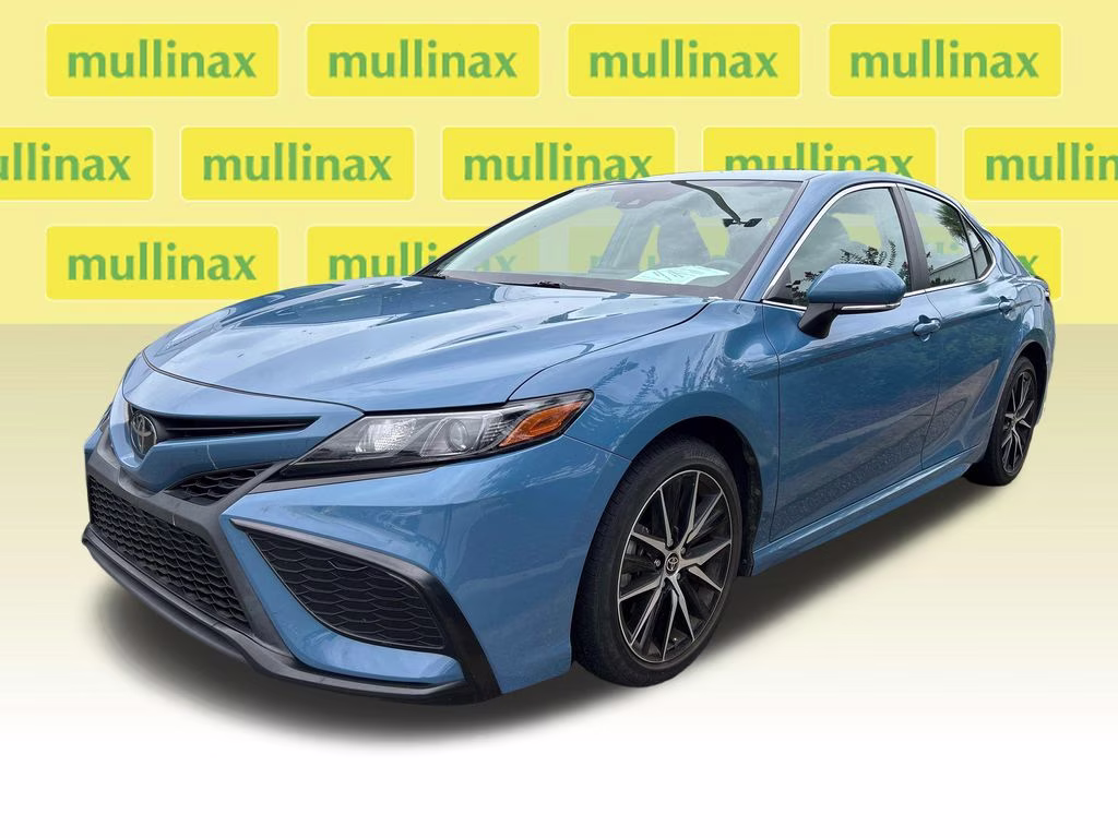 2024 Cavalry Blue Toyota Camry SE FWD Sedan