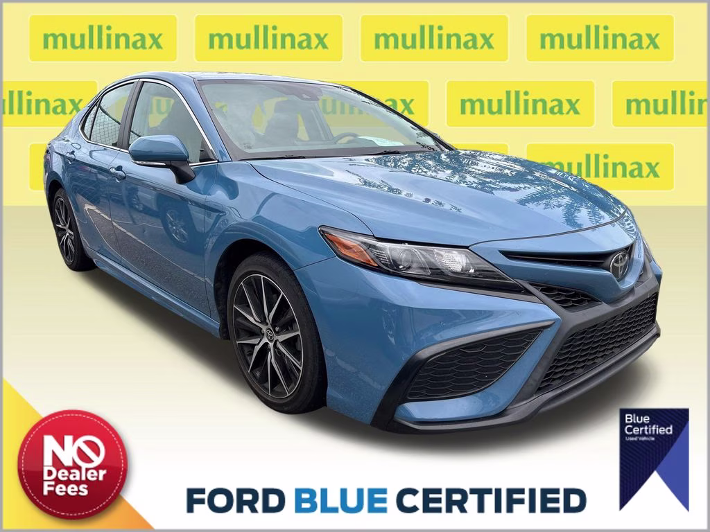 2024 Cavalry Blue Toyota Camry SE FWD Sedan