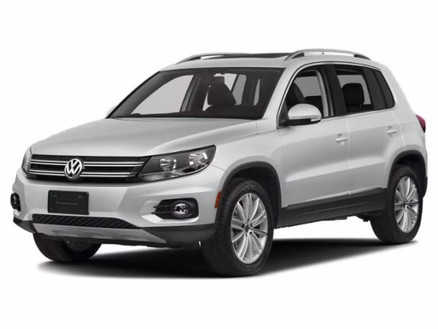 2015 Pure White Volkswagen Tiguan S FWD SUV