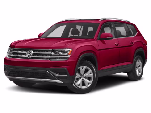 2018 Fortana Red Volkswagen Atlas SEL Premium AWD SUV
