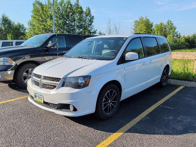 2018 White Knuckle Clearcoat Dodge Grand Caravan GT FWD Van