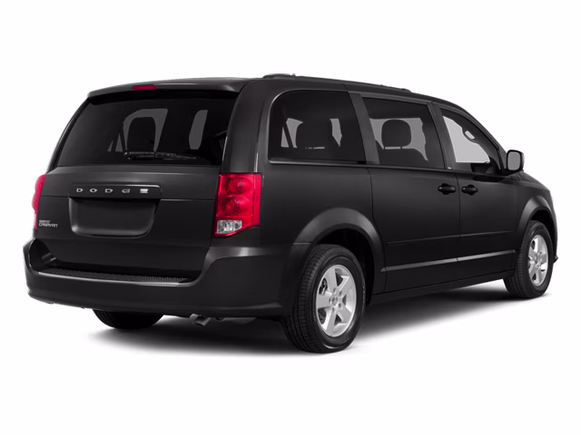 2014 Brilliant Black Crystal Pearlcoat Dodge Grand Caravan American Value Pkg FWD Van