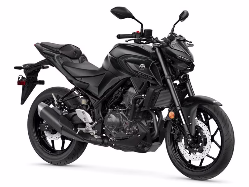 2026 Matte Stealth Black Yamaha MT-03 Motorcycle