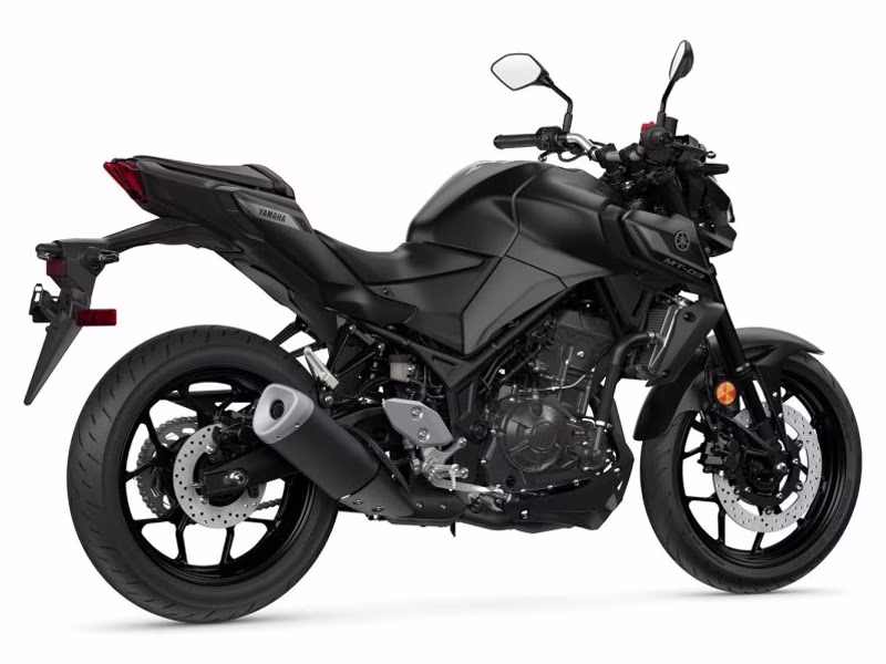 2026 Matte Stealth Black Yamaha MT-03 Motorcycle
