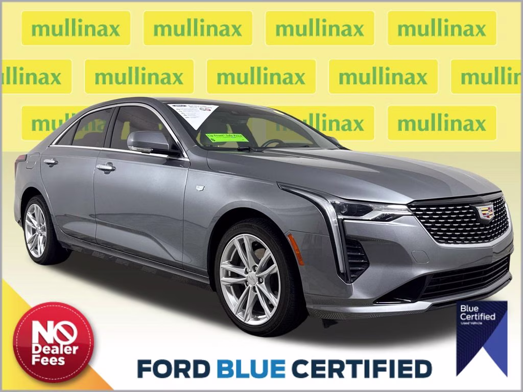2021 Satin Steel Metallic Cadillac CT4 Luxury RWD Sedan
