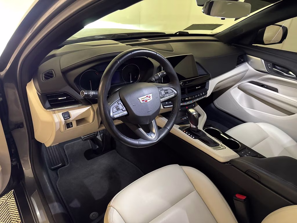 2021 Satin Steel Metallic Cadillac CT4 Luxury RWD Sedan