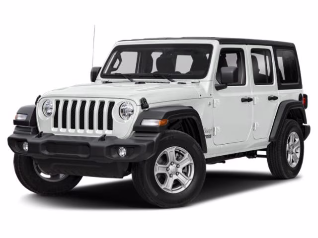 2021 Bright White Clearcoat Jeep Wrangler Unlimited Sport 4X4 SUV