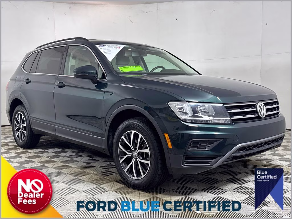 2019 Dark Moss Green Metallic Volkswagen Tiguan 2.0T SE FWD SUV