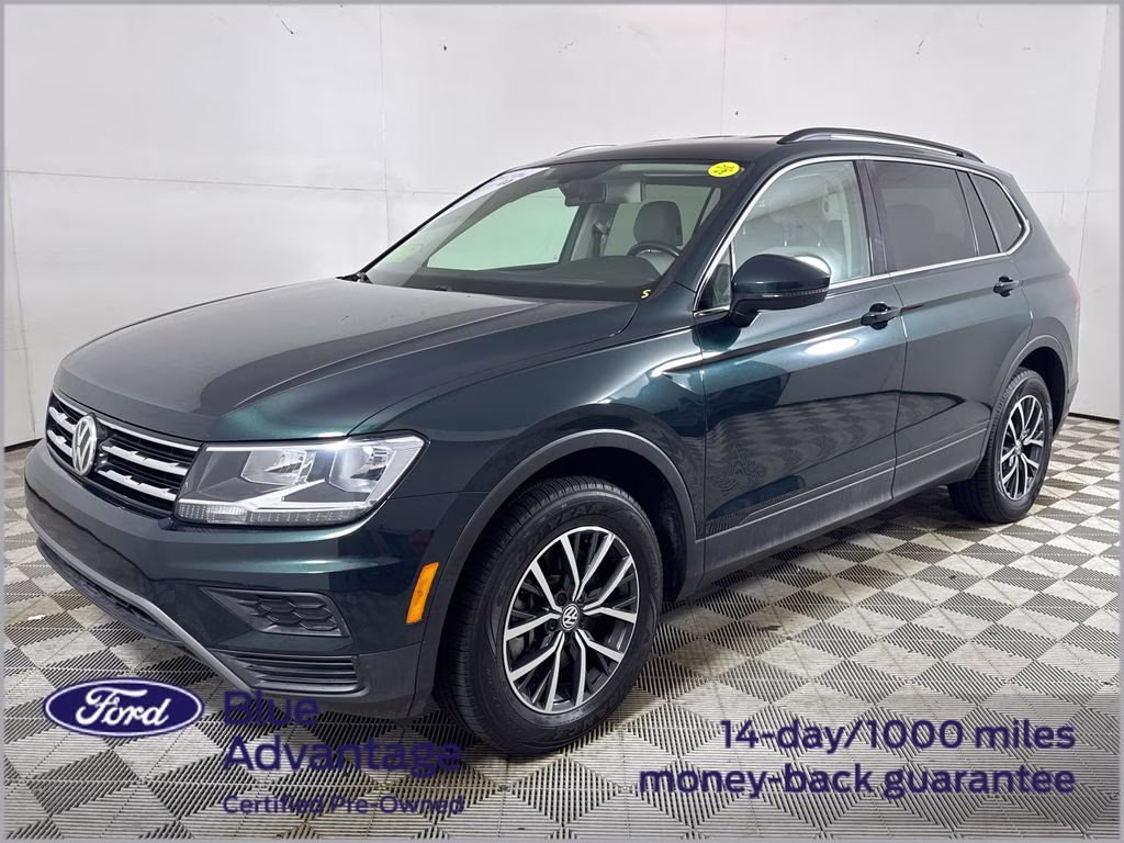 2019 Dark Moss Green Metallic Volkswagen Tiguan 2.0T SE FWD SUV