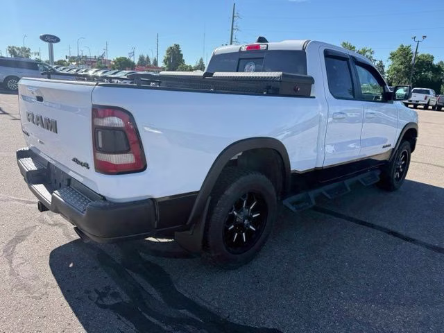 2019 Bright White Clearcoat Ram 1500 Rebel 4X4 Truck