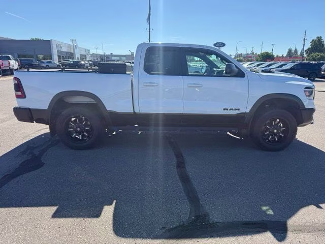 2019 Bright White Clearcoat Ram 1500 Rebel 4X4 Truck