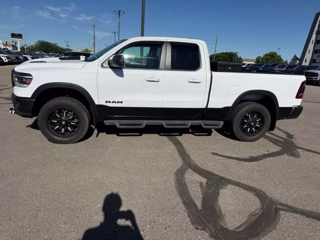 2019 Bright White Clearcoat Ram 1500 Rebel 4X4 Truck