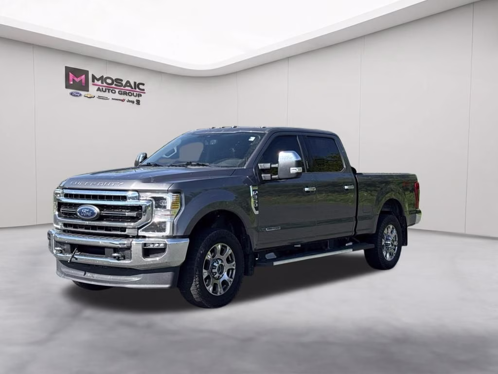 2021 Gray Metallic Ford Super Duty F-350 SRW Lariat 4X4 Truck