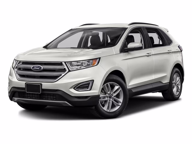 2016 White Platinum Metallic Tri-Coat Ford Edge Titanium FWD SUV