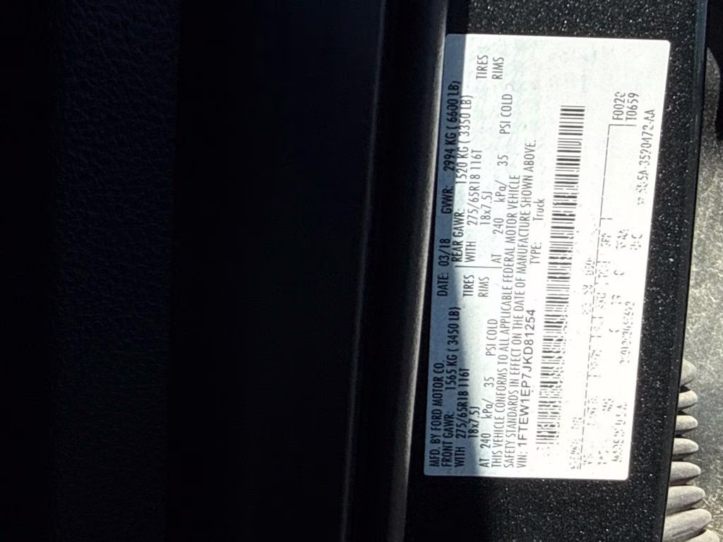 2018 Guard Metallic Ford F-150 XLT 4X4 Truck