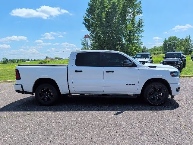 2025 Bright White Clearcoat Ram 1500 Big Horn Night Edition 4X4 Truck
