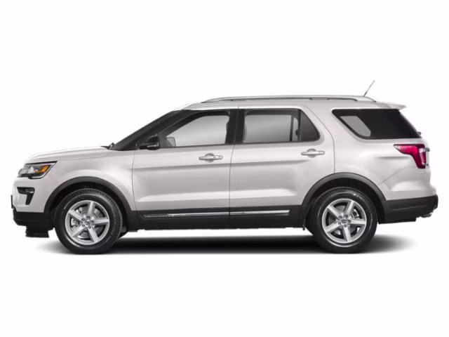2018 White Platinum Ford Explorer XLT FWD SUV