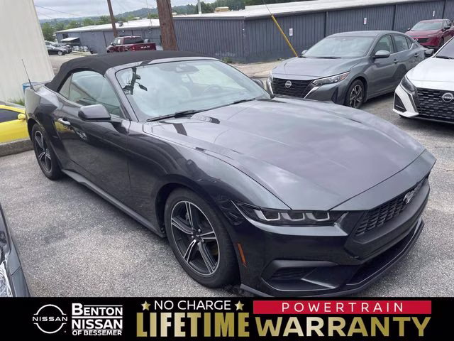 2024 Gray Metallic Ford Mustang EcoBoost Premium RWD Convertible