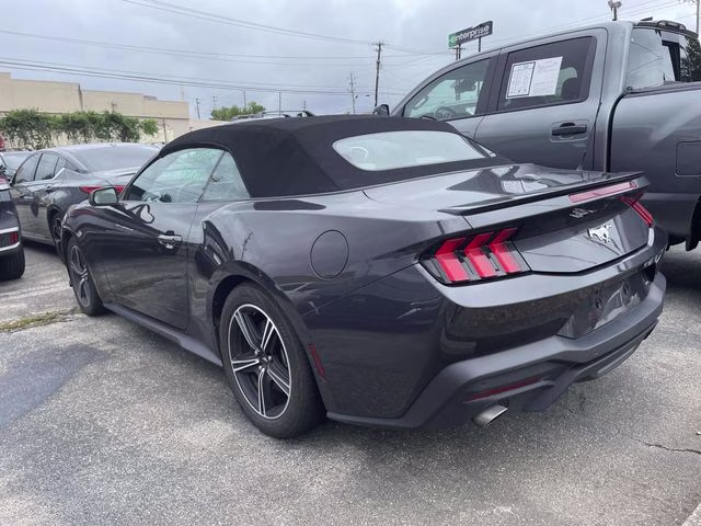 2024 Gray Metallic Ford Mustang EcoBoost Premium RWD Convertible