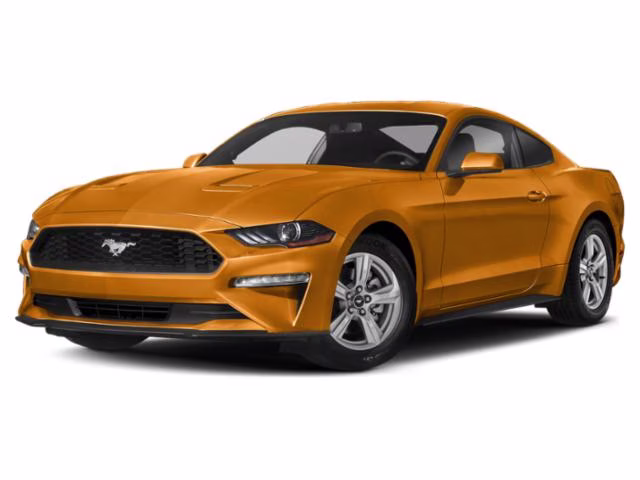 2018 Orange Ford Mustang GT Premium RWD Coupe