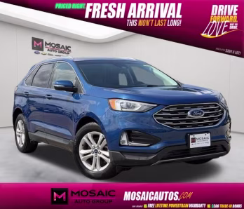 2020 Blue Metallic Ford Edge SEL AWD SUV