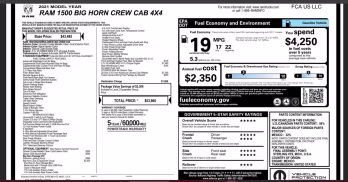 2021 Granite Crystal Metallic Clearcoat Ram 1500 Big Horn 4X4 Truck