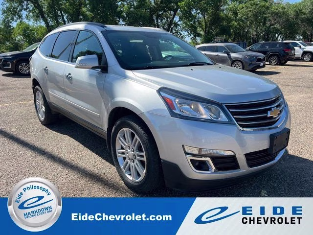 2015 Silver Ice Metallic Chevrolet Traverse LT AWD SUV