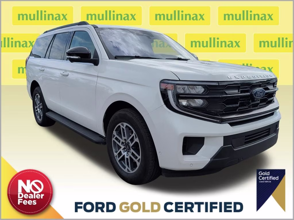2025 Star White Metallic Tri-Coat Ford Expedition Active RWD SUV