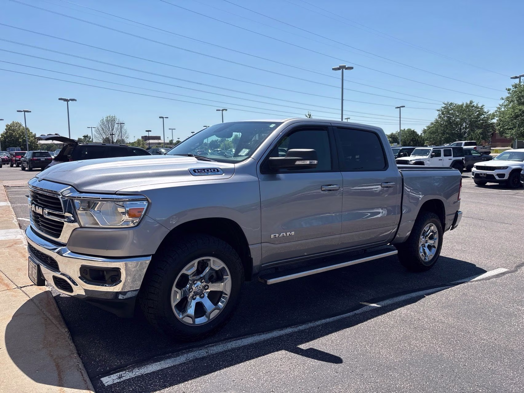 2021 Billet Silver Metallic Clearcoat Ram 1500 Big Horn/Lone Star 4X4 Truck