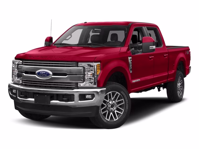 2017 Race Red Ford Super Duty F-250 SRW Lariat Crew Cab Pickup 4X4 Truck