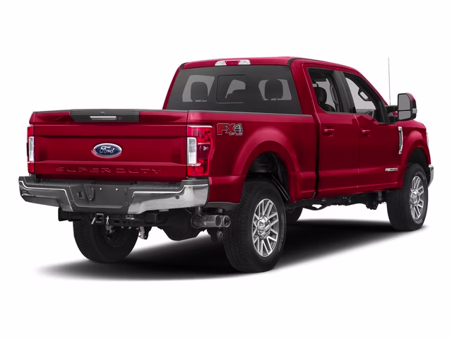 2017 Race Red Ford Super Duty F-250 SRW Lariat Crew Cab Pickup 4X4 Truck