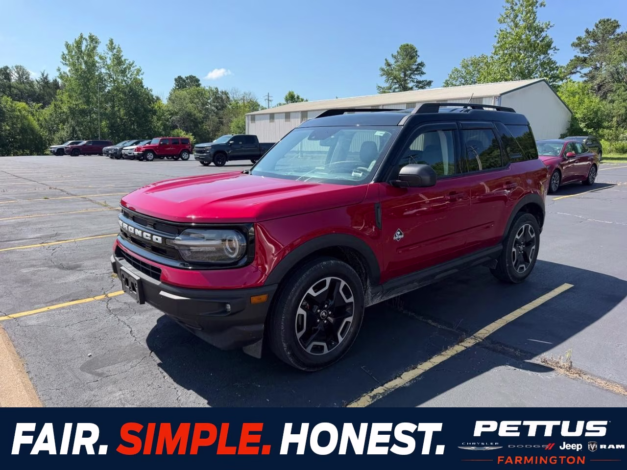 2021 Rapid Red Metallic Tinted Clearcoat Ford Bronco Sport Outer Banks 4X4 SUV