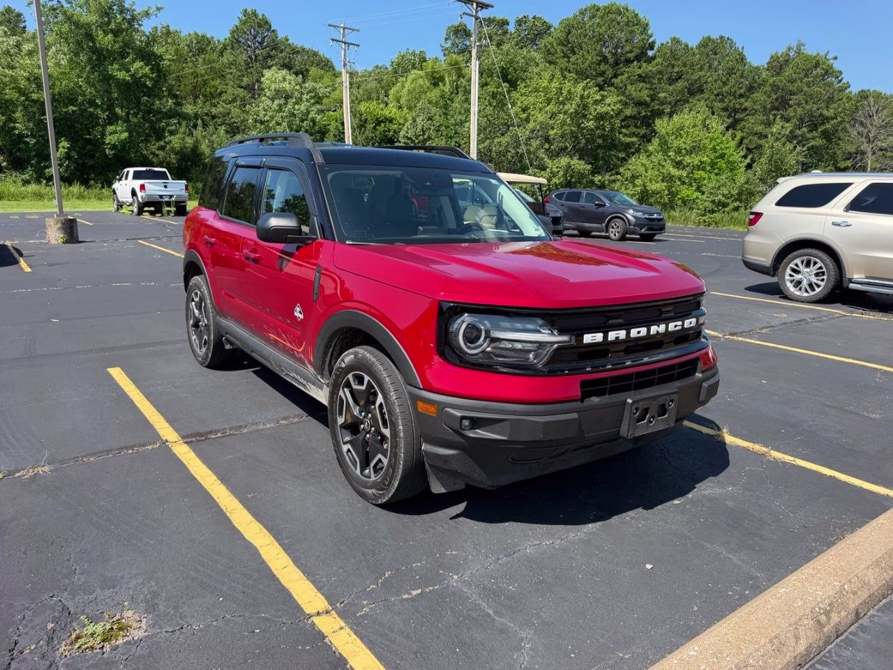 2021 Rapid Red Metallic Tinted Clearcoat Ford Bronco Sport Outer Banks 4X4 SUV