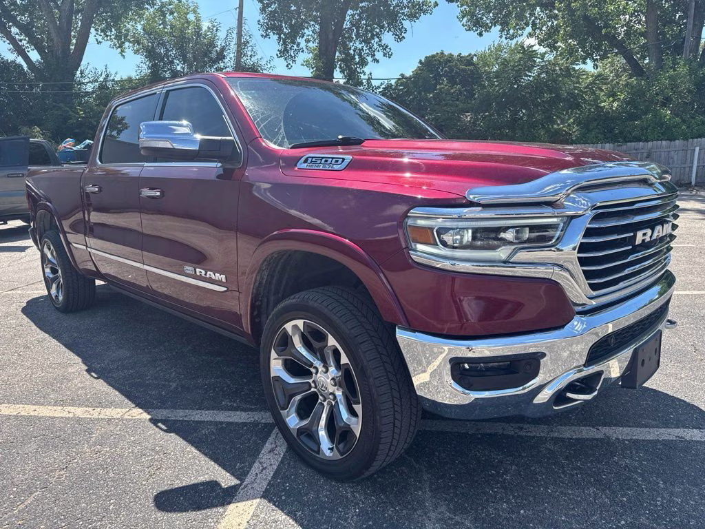 2020 Delmonico Red Pearlcoat Ram 1500 Laramie Longhorn 4X4 Truck