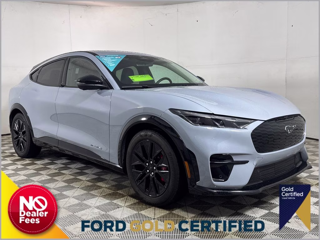 2025 Glacier Gray Metallic TriCoat Ford Mustang Mach-E Premium AWD SUV
