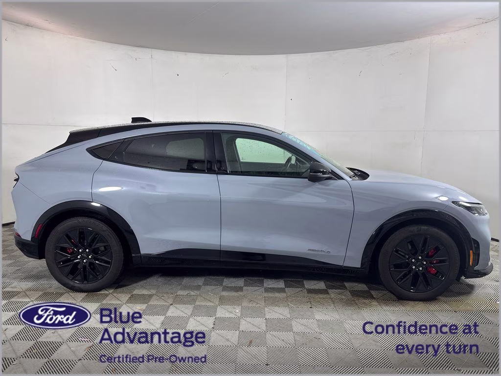 2025 Glacier Gray Metallic TriCoat Ford Mustang Mach-E Premium AWD SUV